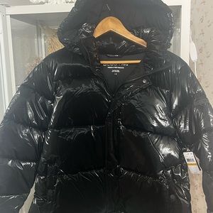 BCBG Paris Women's and Plus Cloud Puffer
Coat with Hood